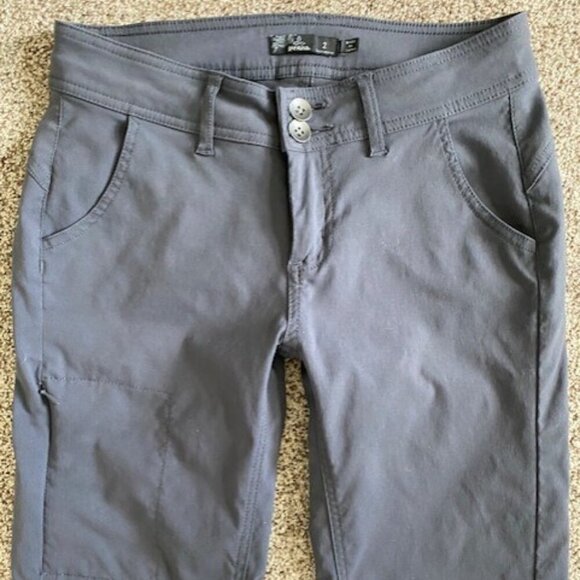 PRANA Halle Convertible Coal Gray Roll up Pants 2 SHORT - Picture 7 of 13